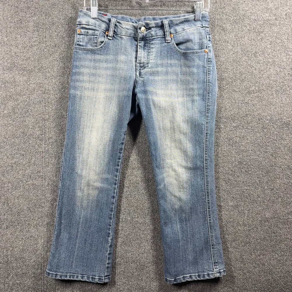 7 For All Mankind Jeans Womens 27 Cropped Embellished A Pocket Made in the‎ USA